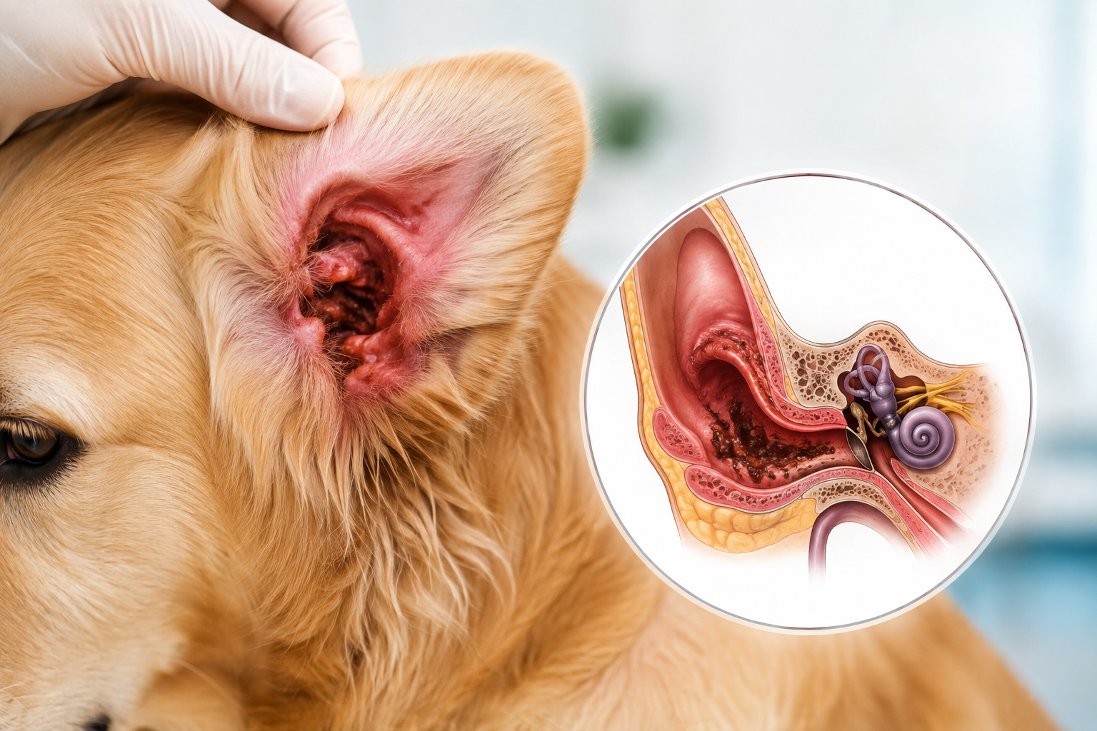 Köpeklerde kulak enfeksiyonu ve otitis